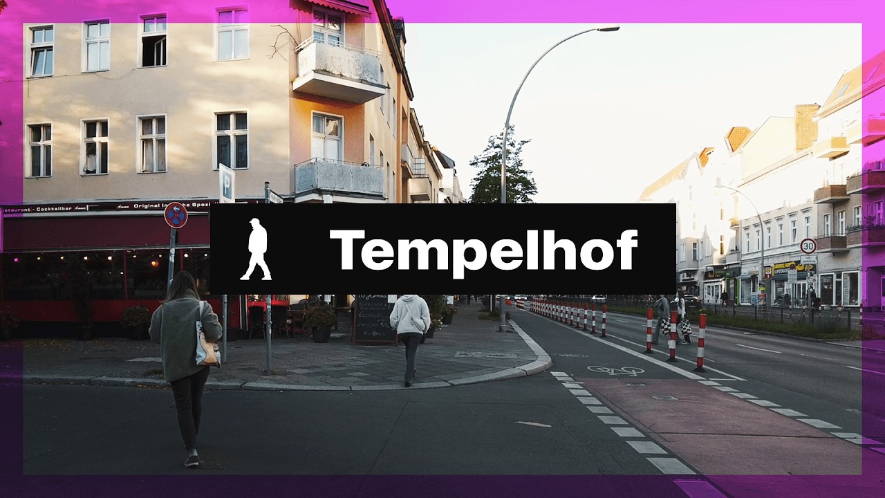 Tempelhof, Berlin 🇩🇪 Walking Tour on Tempelhofes Damm | Outside Walker