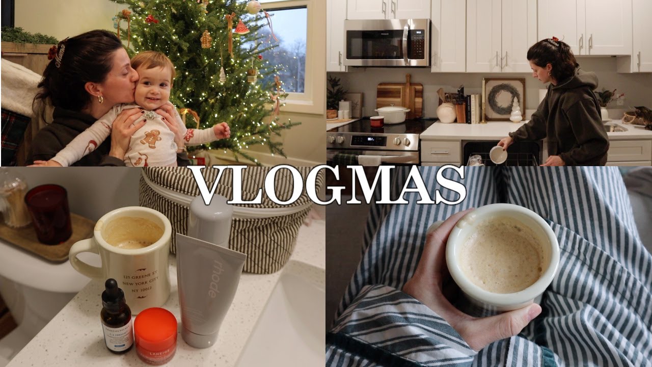 7 DAYS OF VLOGMAS: Hard mom day, at home nails, nightly reset & everything shower routine