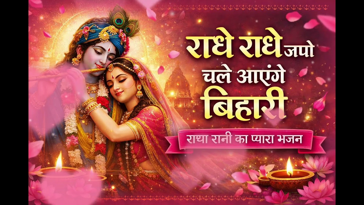 राधे राधे जपो चले आएंगे बिहारी | Radha Rani Ka Pyara Bhajan | Latest Radha Krishna Bhajan 2026 | 