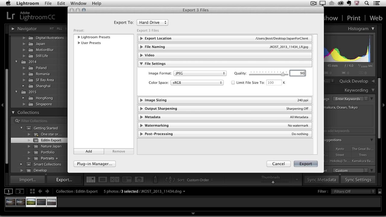 Lightroom CC - Exporting Images | Adobe Lightroom