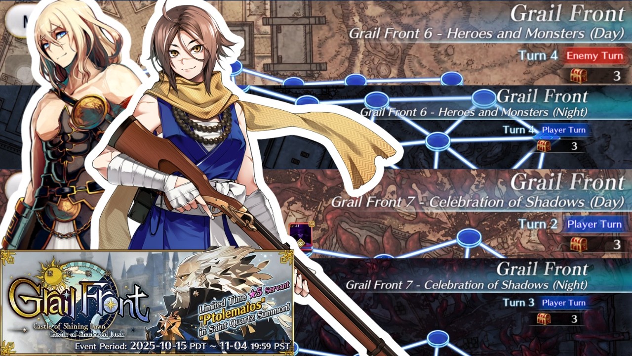Complete Chest Run❗Grail Front 6–7 Day & Night [FGO NA][Fate/Grand Order]