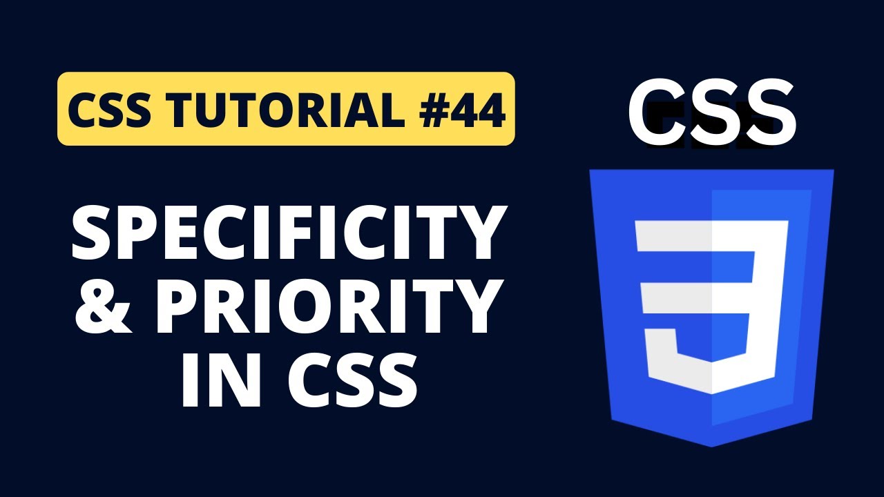 CSS Tutorial #44 - Specificity and Priority in CSS | Programming For Beginners