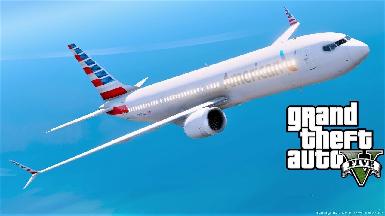 GTA 5 REAL LIFE MOD Boeing 737 Max 9