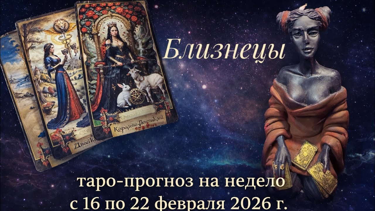 Близнецы ♊️ таро прогноз на неделю 16.02-22.02.26