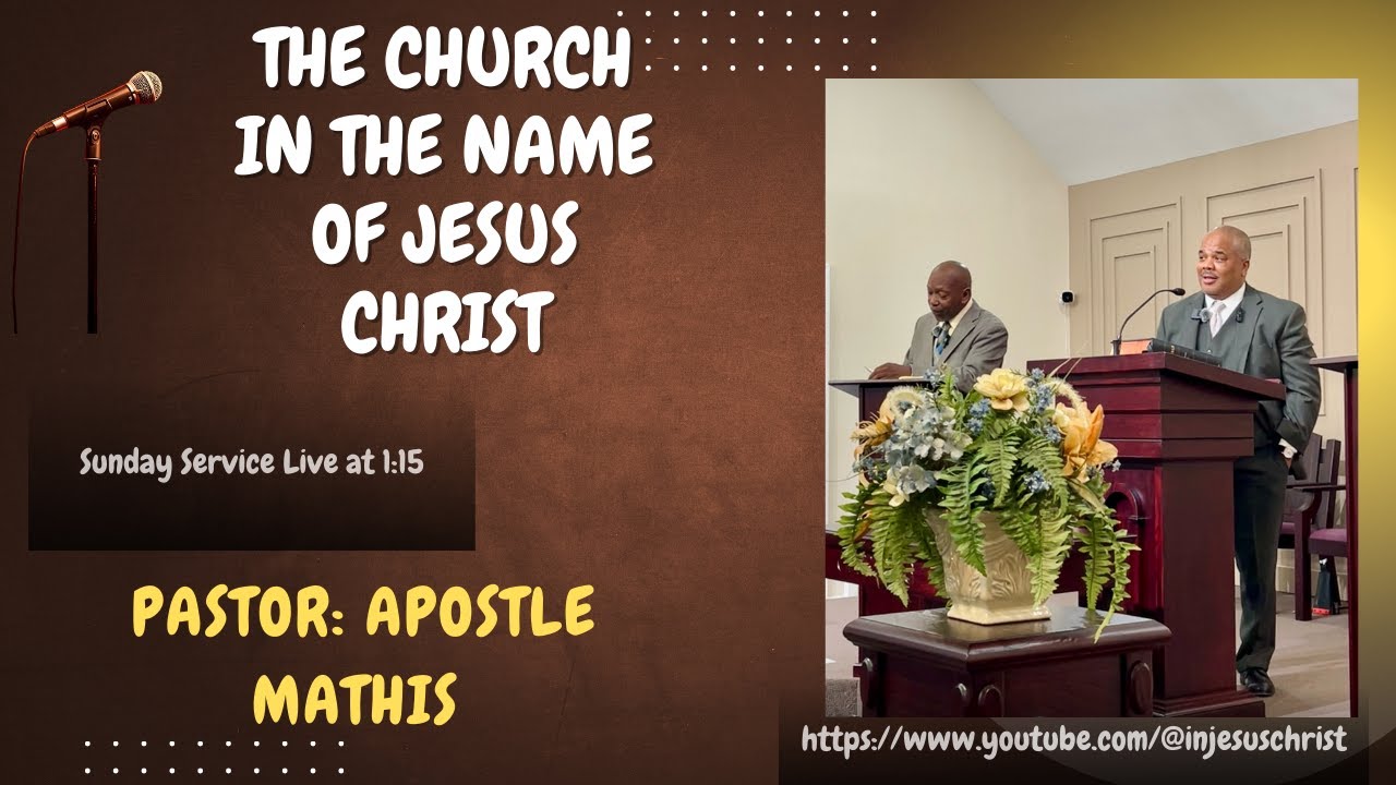 IOJC - Plymouth Live - Apostle L. C. Mathis 1/11/26