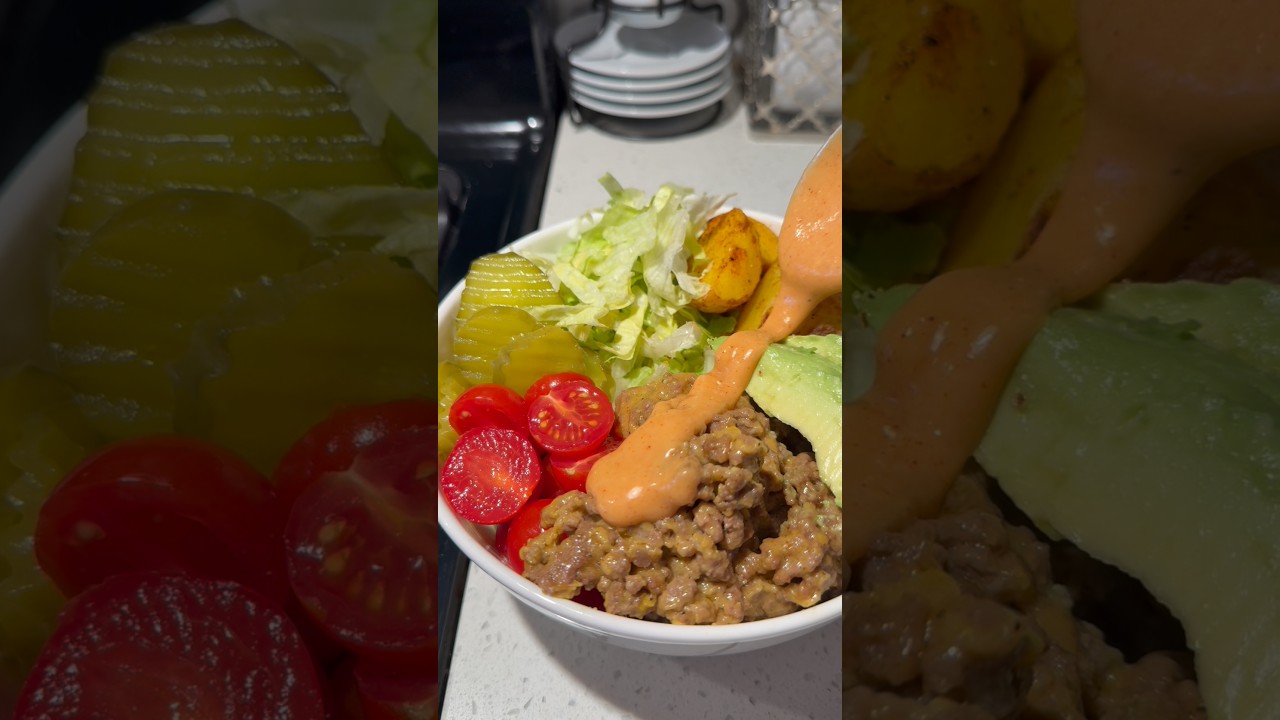 Cheeseburger Bowl w/ Crispy Potatoes & Special Sauce 