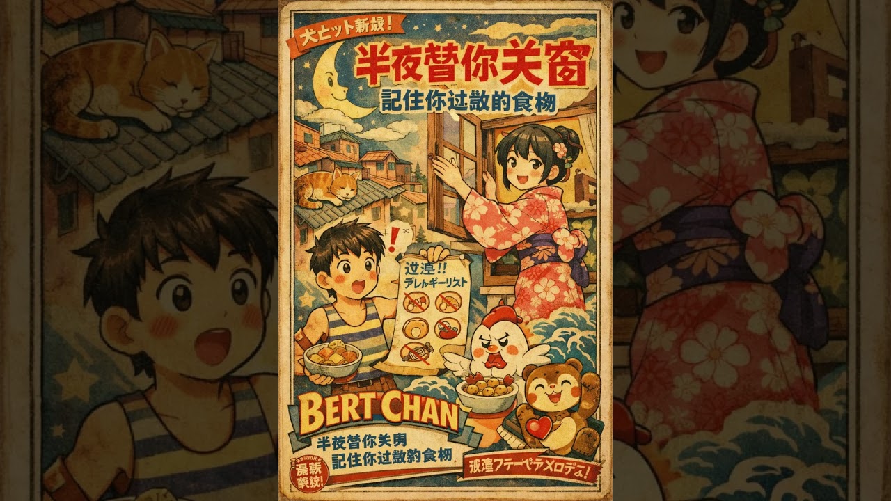 半夜替你关窗 记住你过敏的食物 © 2025 Bert Chan Music.