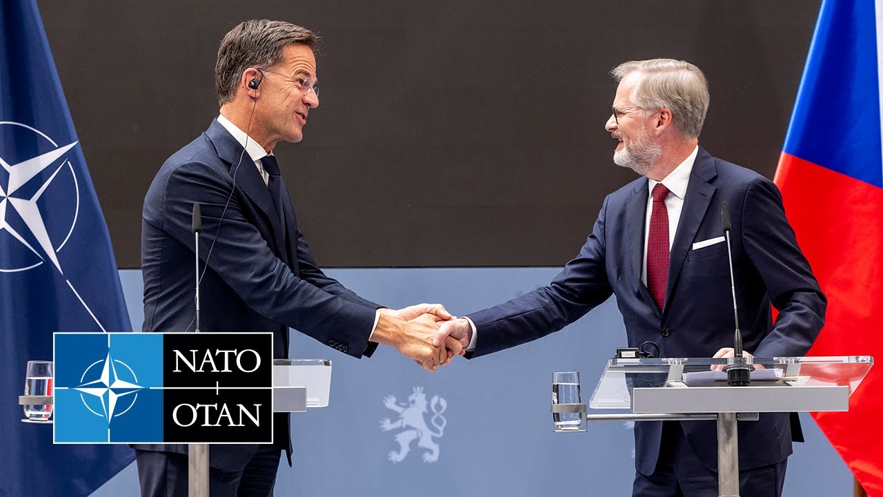 NATO Secretary General with the Prime Minister of Czechia 🇨🇿 Petr Fiala, 04 SEP 2025