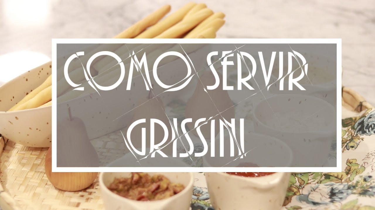 Como Montar Uma Bandeja Para Servir Grissini