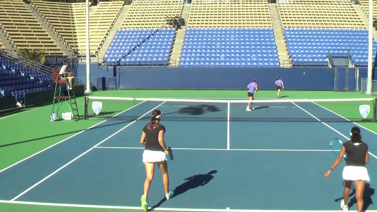 01 25 2015 UCLA Vs Kansas State womens tennis doubles 1080 AVCHD