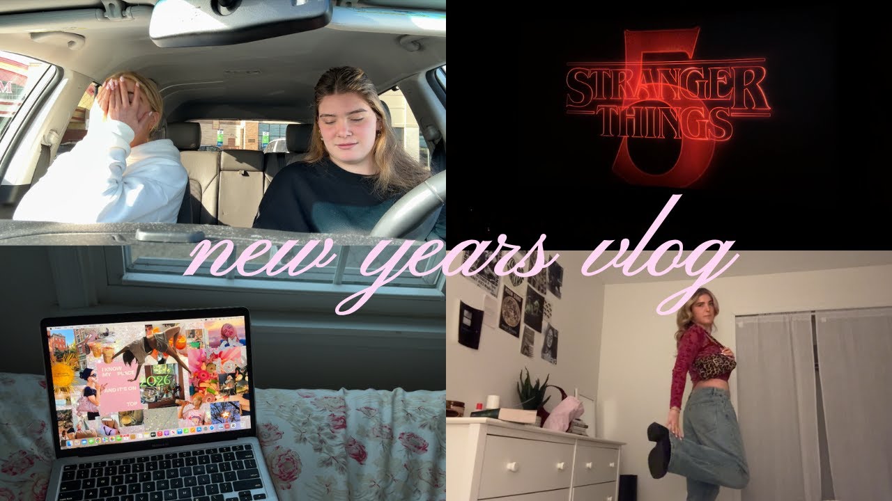 new year's eve ft: me crashing out over stranger things 🖤💫🍸