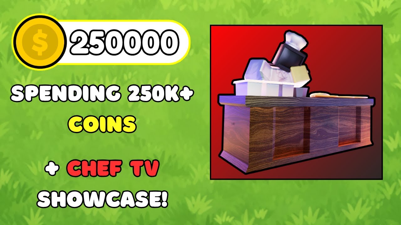 Spending 250k+ coins and eggs in RTTD Modded + Showcasing Chef TV