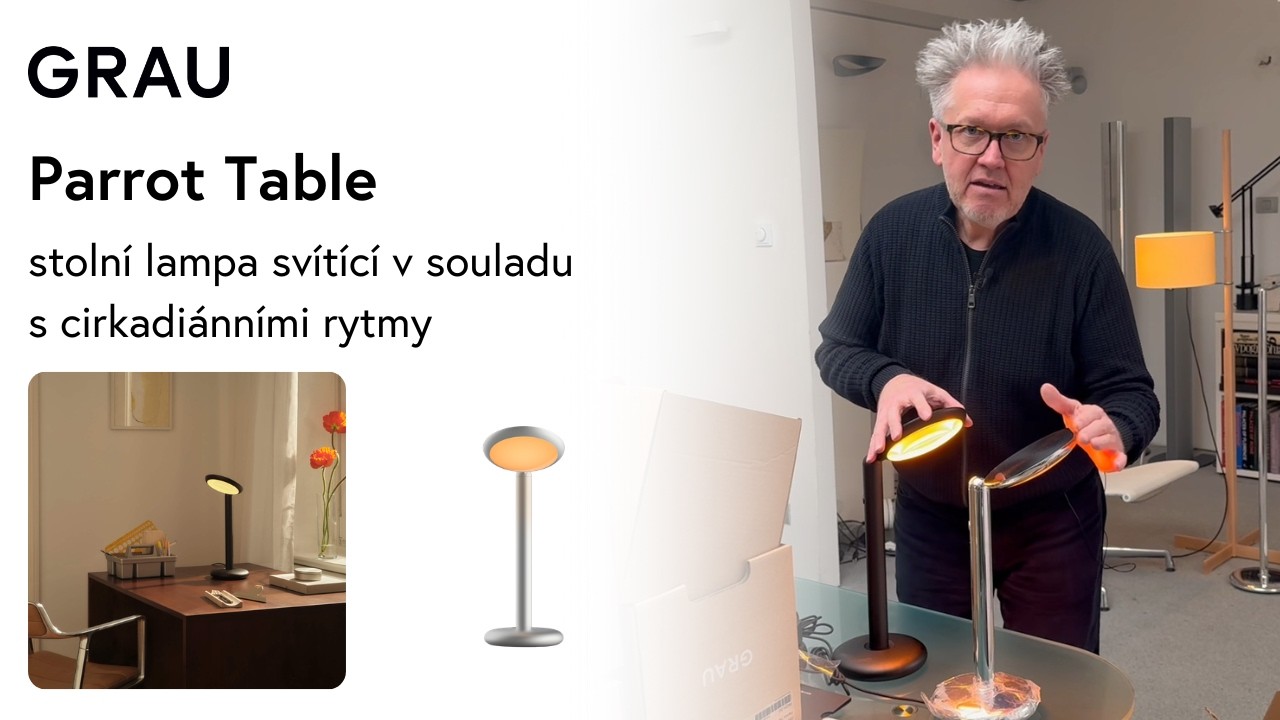 Parrot Table - stolní lampa od Grau