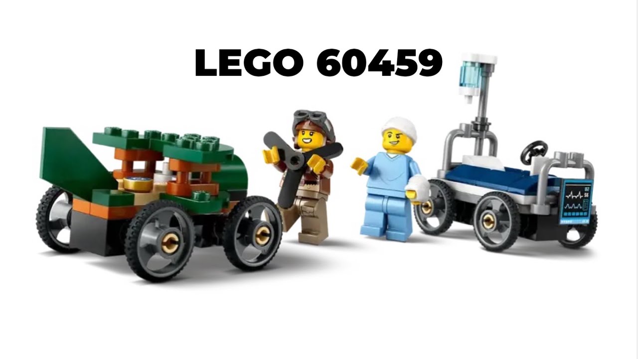 Lego 60459 Aeroplane vs. Hospital Bed Race Car Pack