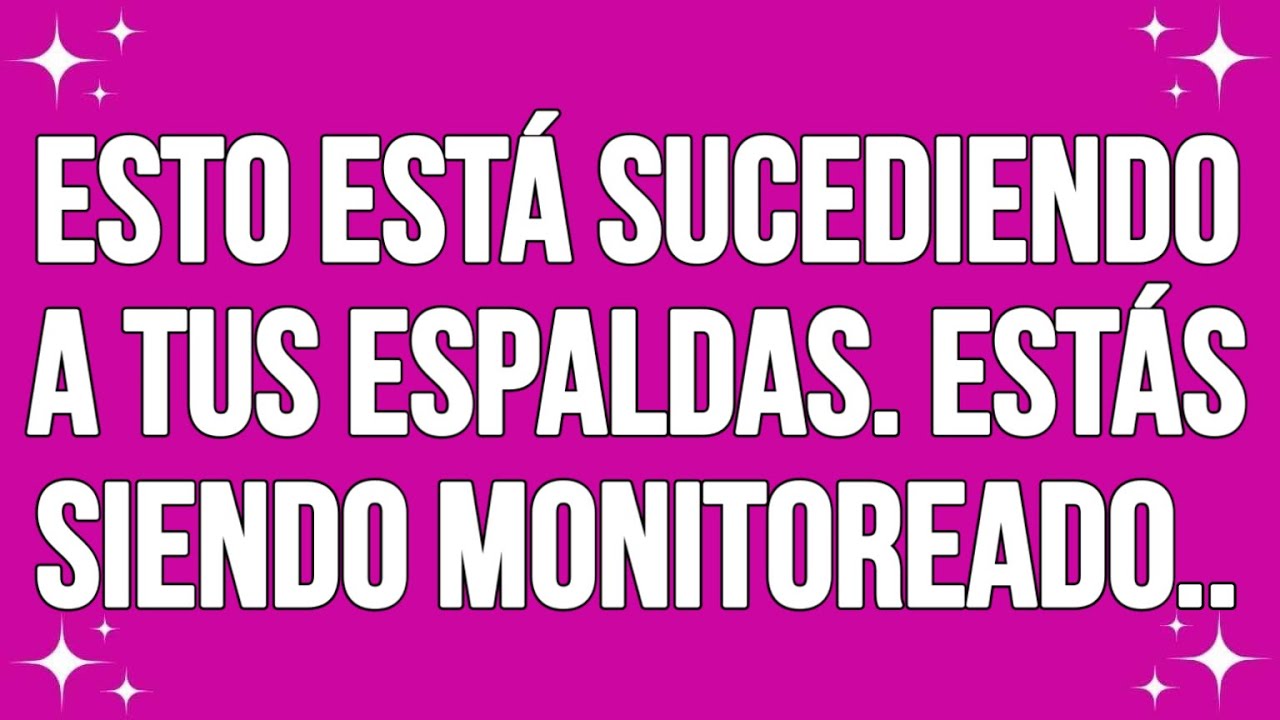 Esto está sucediendo a tus espaldas. Estás siendo monitoreado..