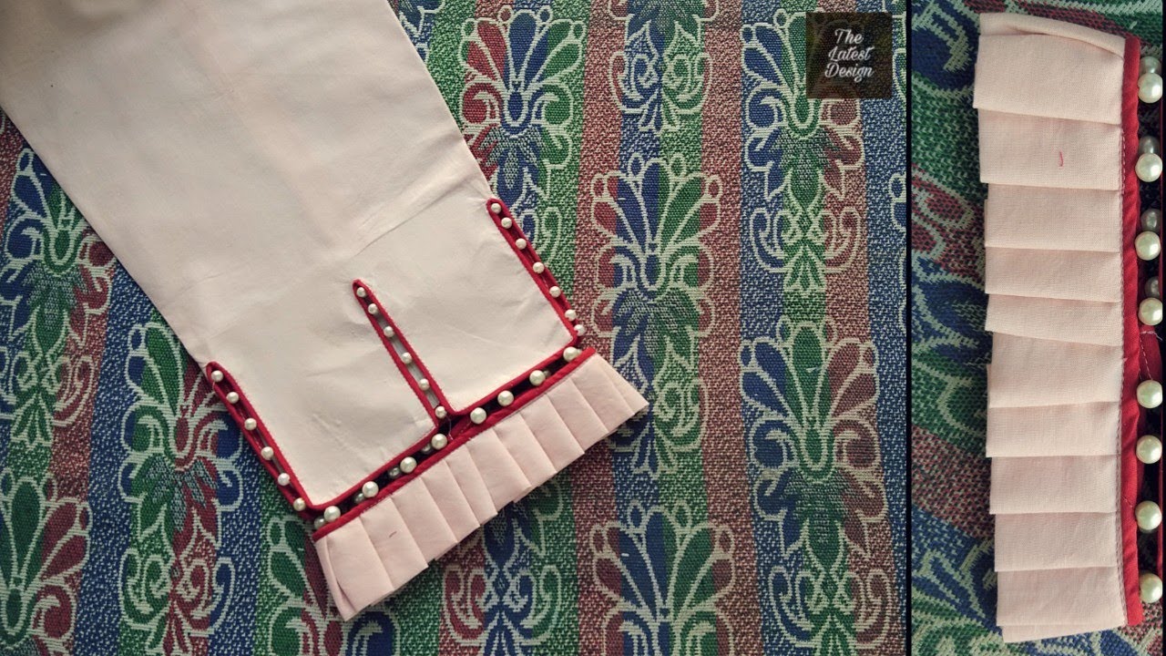 Beautiful trouser design with pearls | The Latest Design