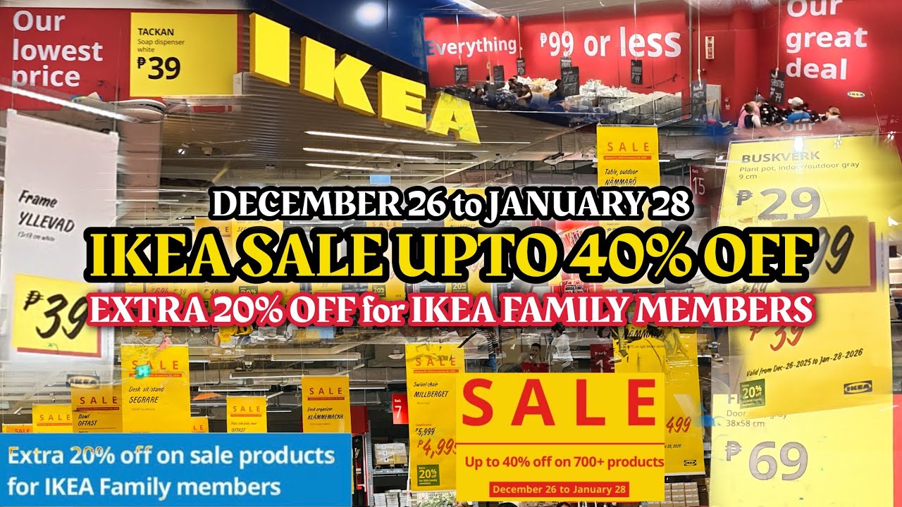 IKEA SALE UPTO 60% OFF UNTIL January 28