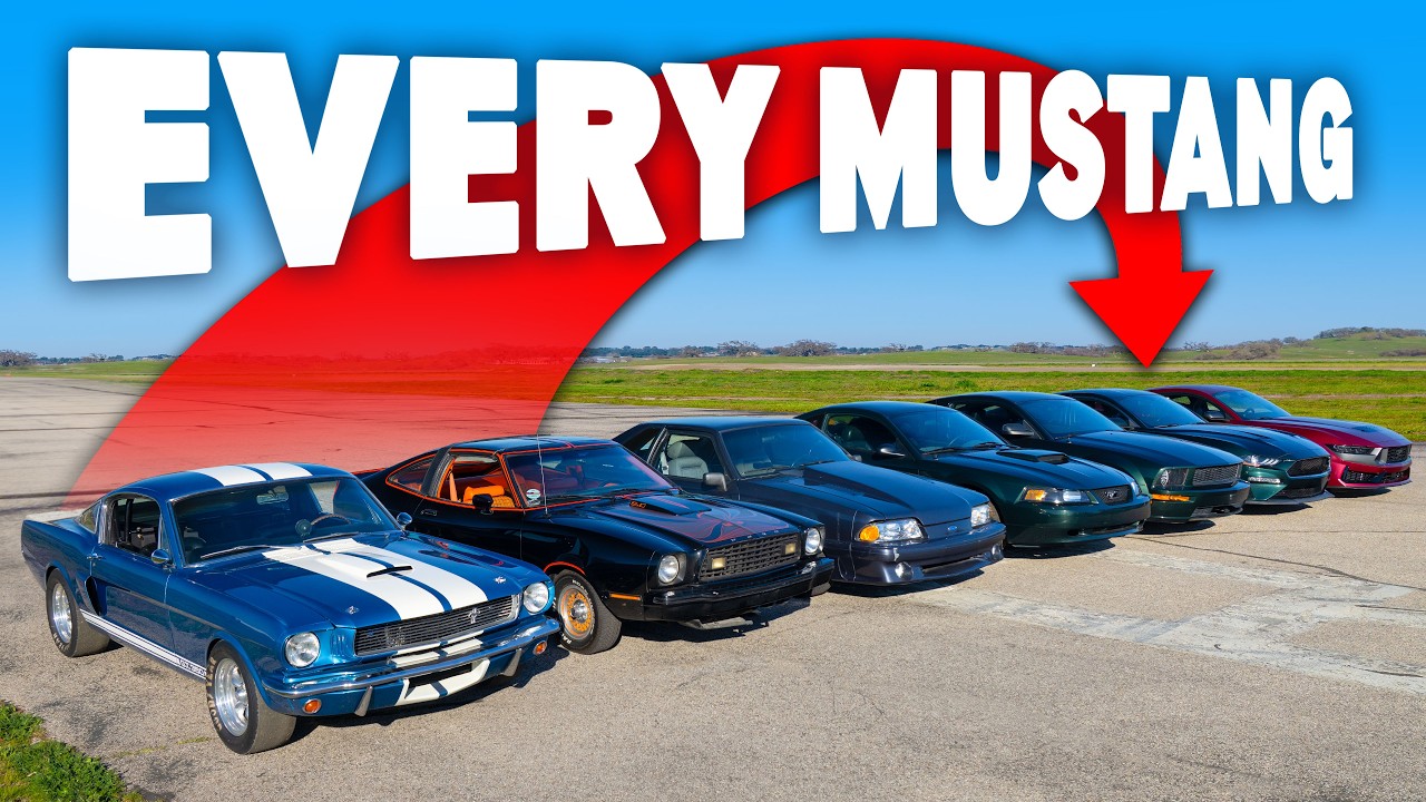 Все поколения Mustang: УЛЬТИМАТИВНЫЙ ЗАЕЗД!