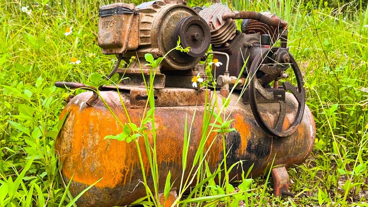 The Most Classic Recovery Skill You've Never Seen // Completely Restore Old Air Compressor