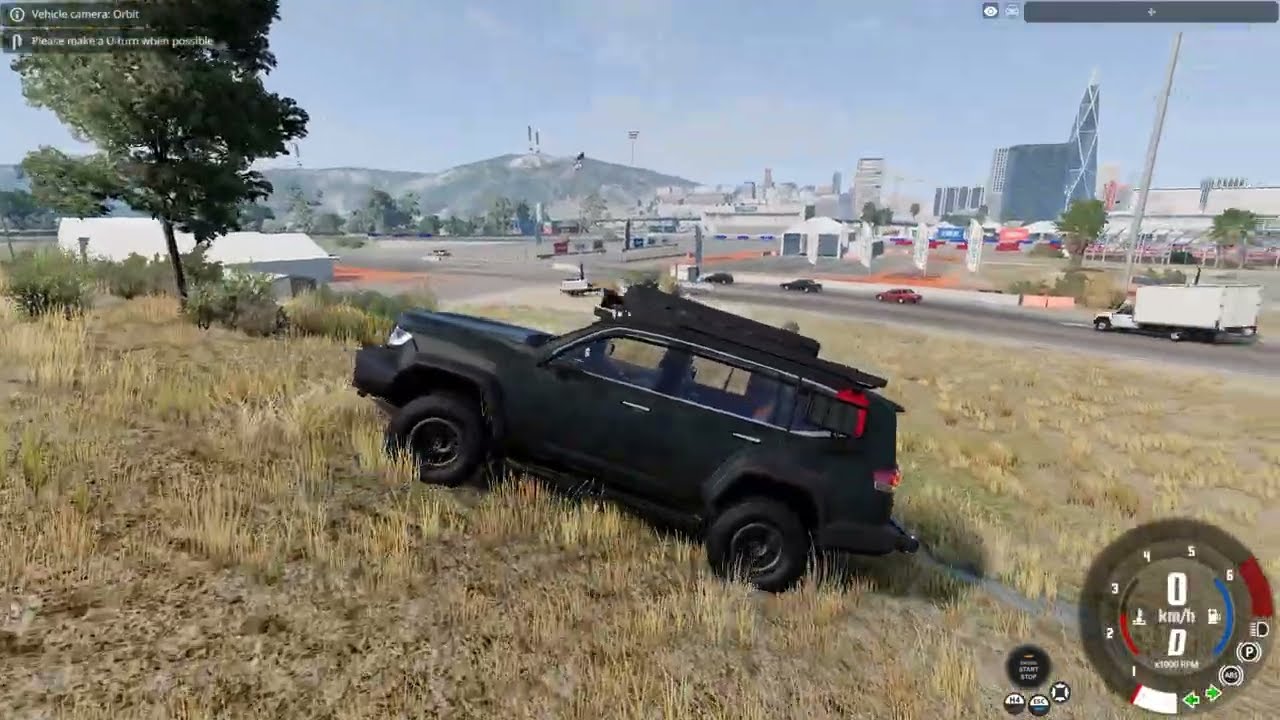 TOYOTA LAND CRUISER 300 OFFROAD with a Steering Wheel | BeamNG.drive