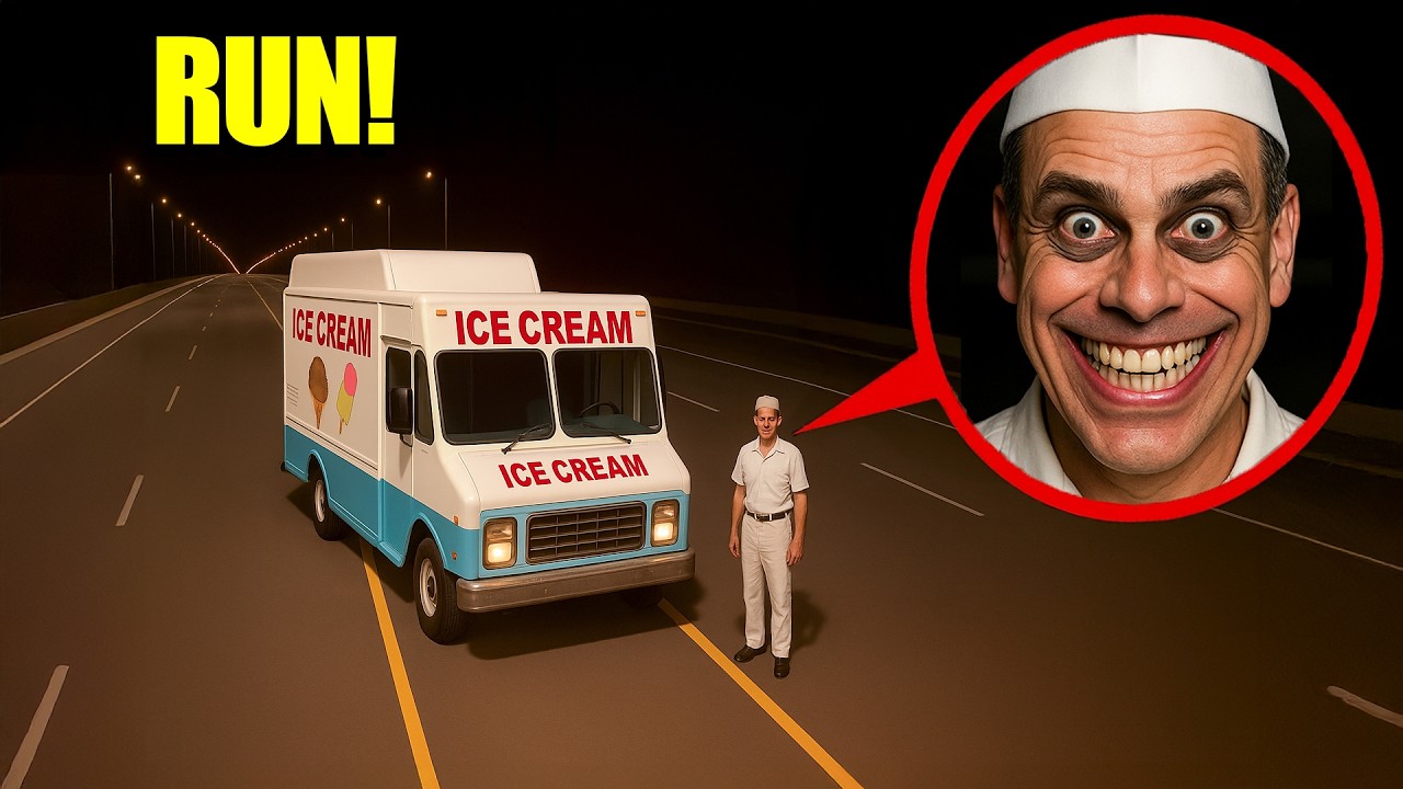 If you see an ICE CREAM MAN SMILING, run!
