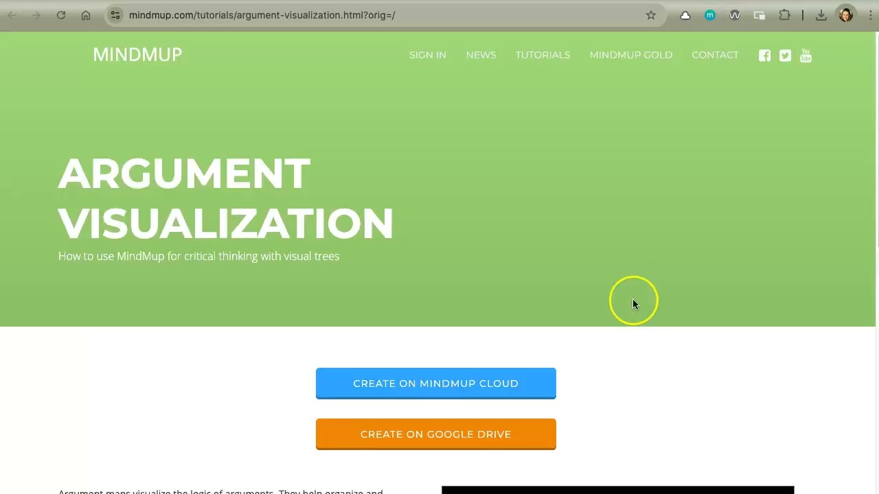 Introduction to MindMup: Create & Save a New MindMup Argument Map File