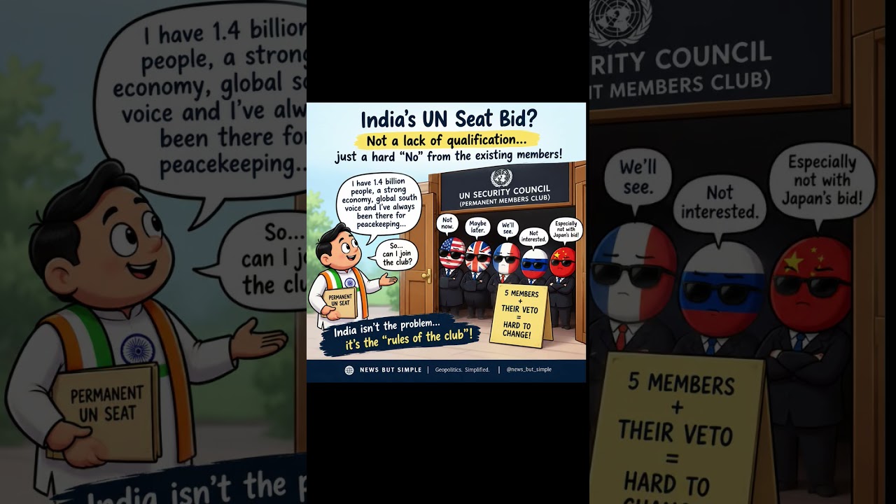🇮🇳 Why is India still waiting for a permanent seat at the UN Security Council? #india #un #seat