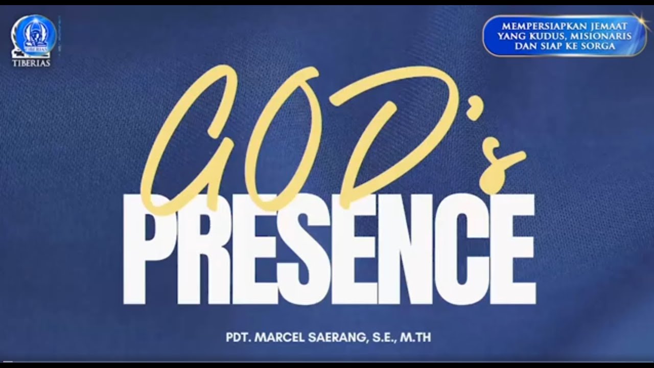 KKR Kaum Muda BOANERGES | God's Presence | Pdt. Marcel Saerang, S.E., M.Th. | Minggu, 18 Jan. 2026