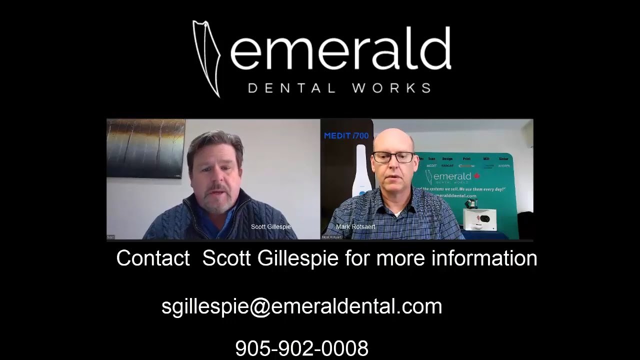 Medit i700 launch hosted by Mark Rotsaert and Scott Gillespie of Emerald Dental Works.