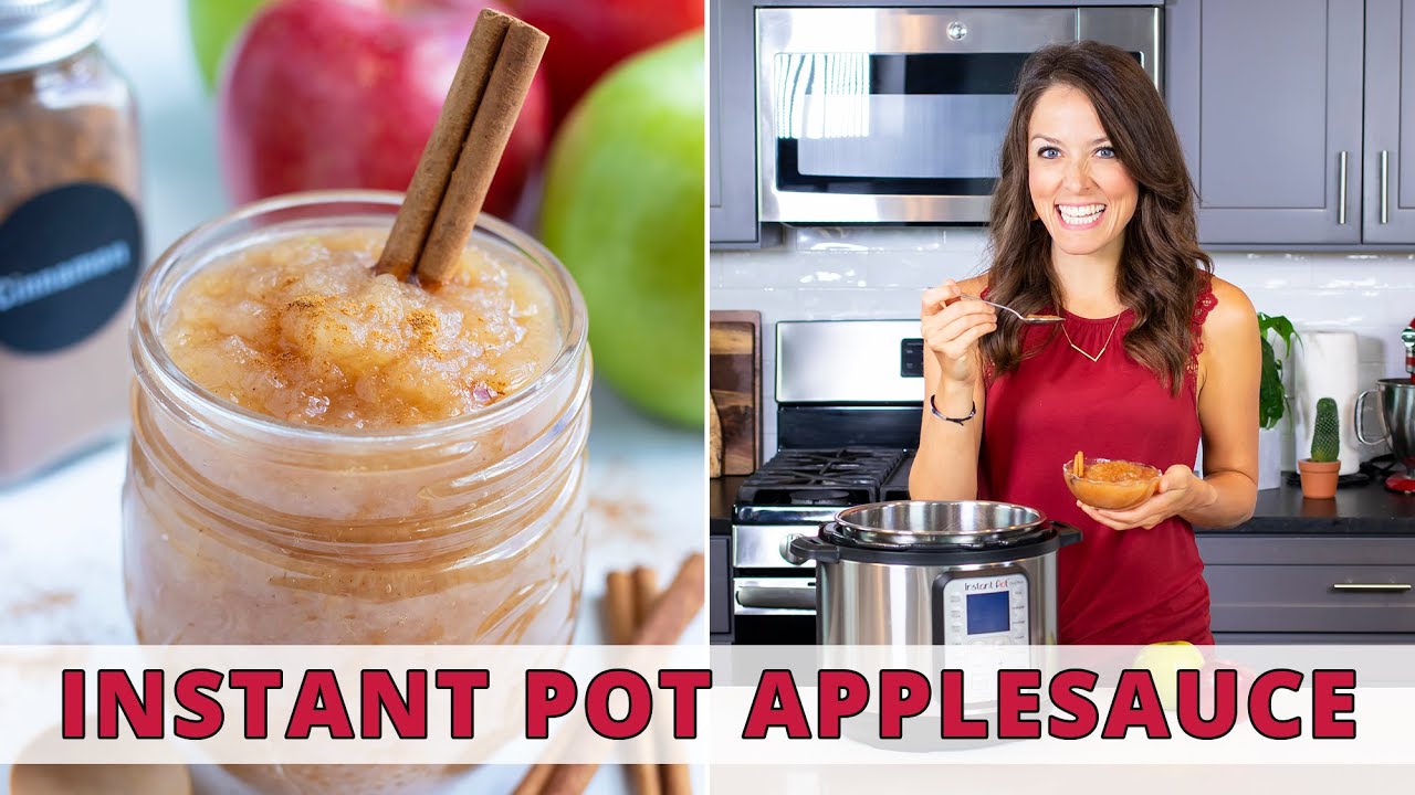 Homemade Applesauce in Under 15 Minutes | No Sugar Added!