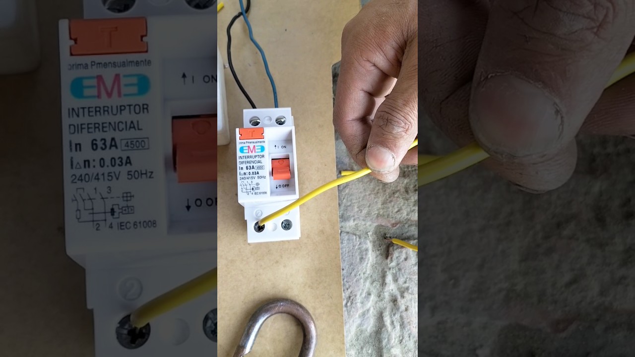how to check the earth leakage breaker working #shorts