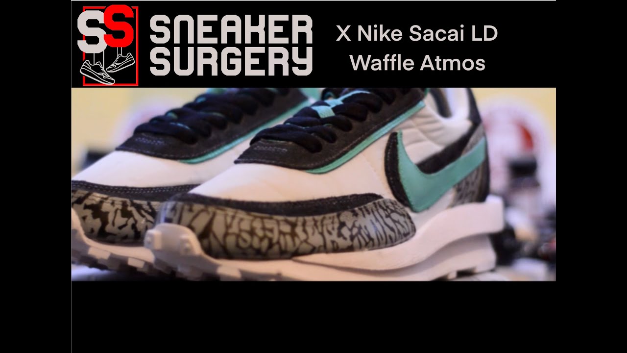 Sneaker Surgery - Nike Sacai LD Waffle Atmos custom