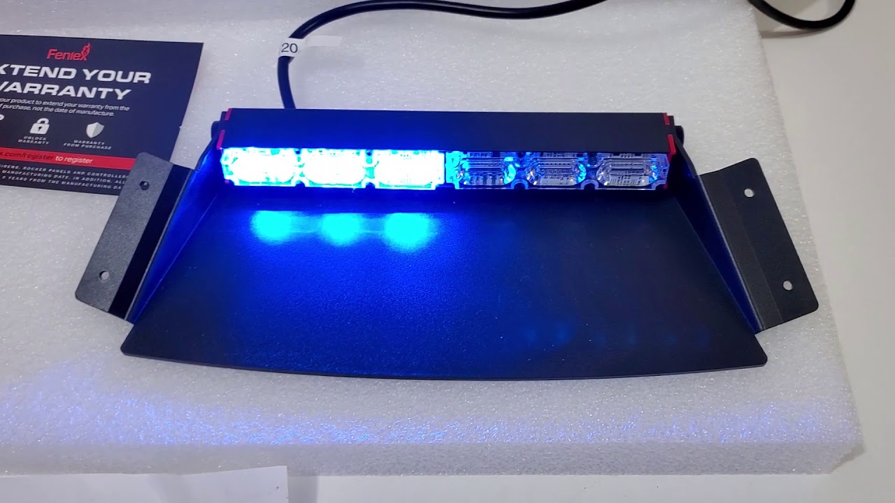 Brand New!! Feniex Quad 2X Dashlight Demo Patterns and Functions