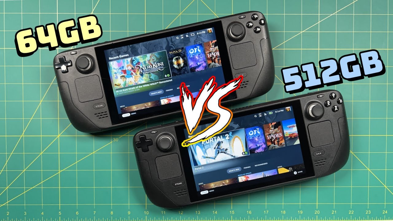 Steam Decks Compared! 64GB vs 512GB