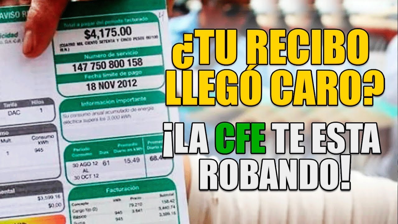 CFE ¿PORQUÉ LLEGAN RECIBOS EXCESIVOS? | ¿QUÉ HACER SI TU RECIBO de la LUZ LLEGA CARO?