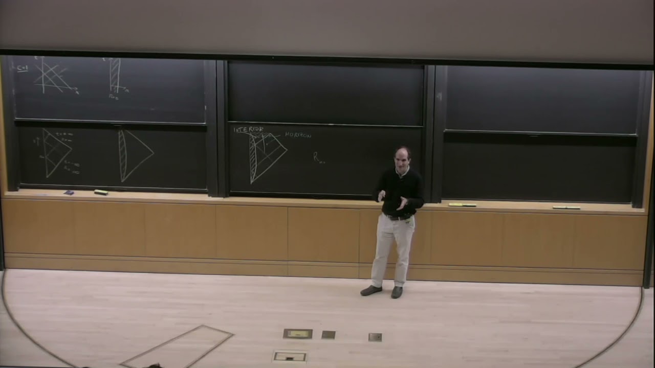 Juan Maldacena's Blackboard Talk on Black Holes