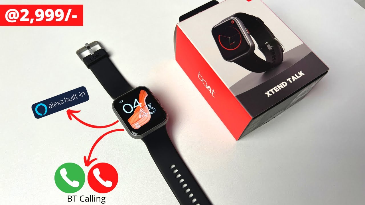 boAt Xtend Talk smartwatch with Bluetooth Calling & Alexa Built-in | Just 2999