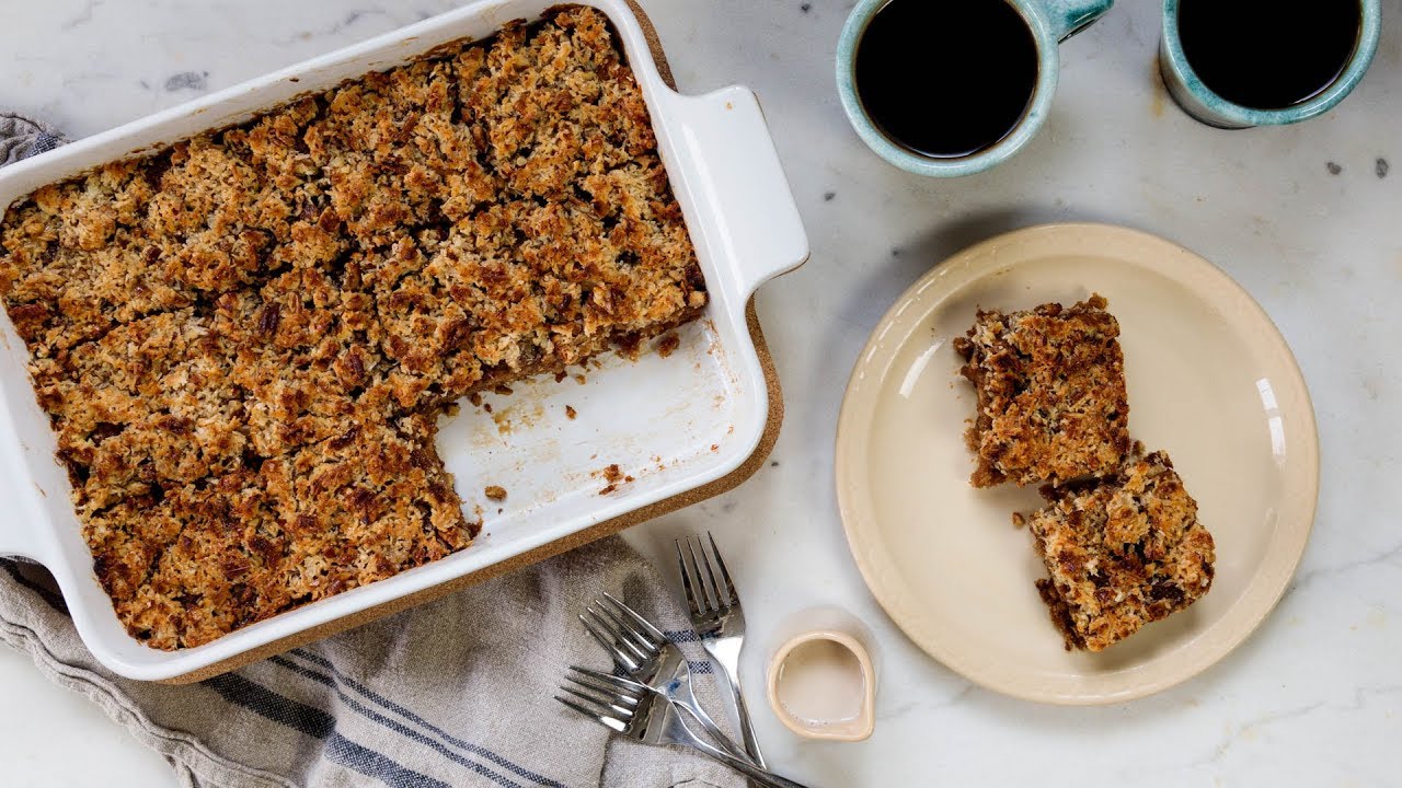 Oatmeal Cake with Caramelized Frosting
