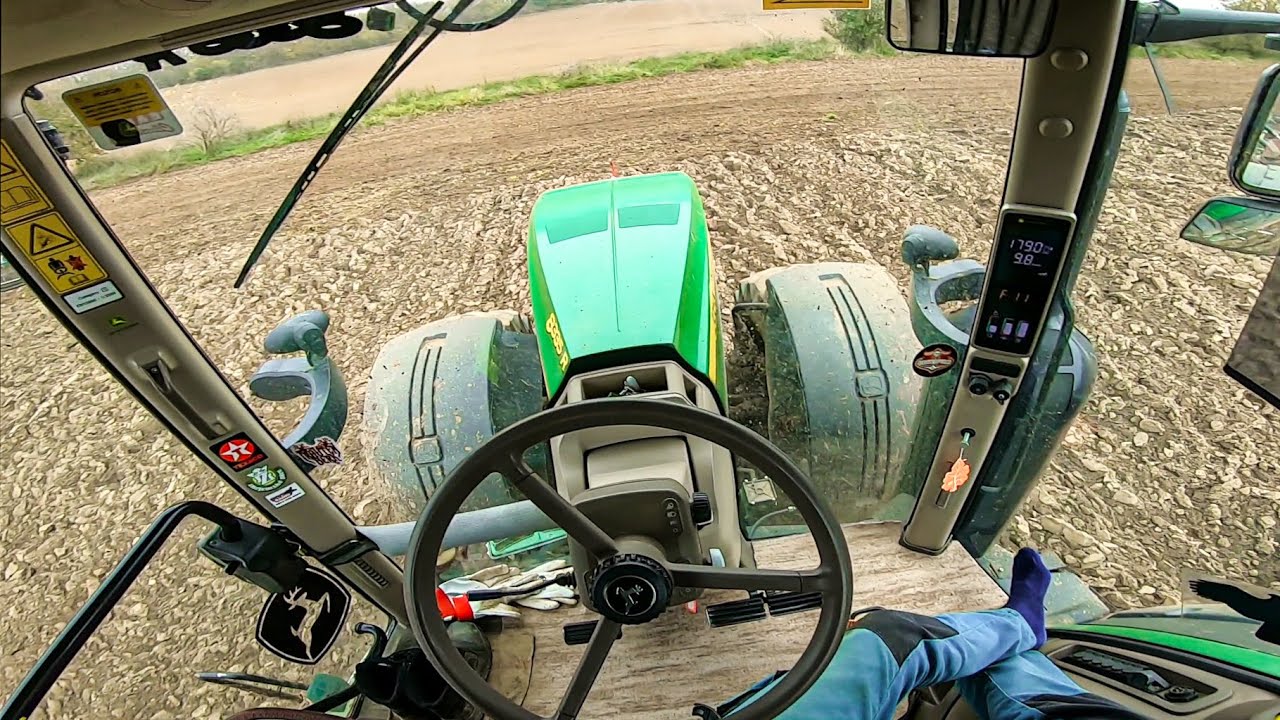 John Deere 8335 R + Köckerling Allrounder • [GoPro, Driver View]