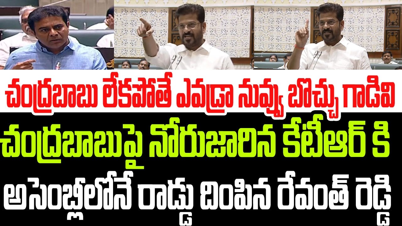 చంద్రబాబు లేకపోతే ఎవడ్రా నువ్వు బొచ్చు గాడివి..కేటీఆర్ కి రాడ్డు దింపిన రేవంత్ రెడ్డి I Revanth