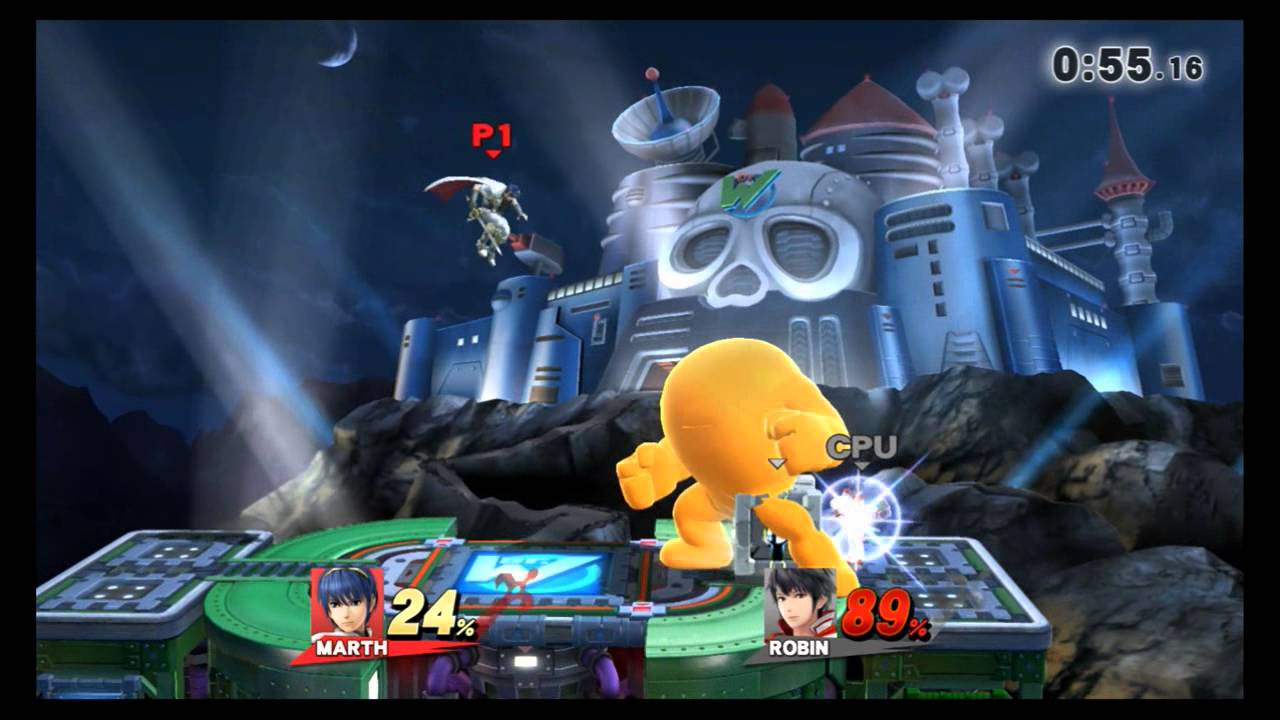 Super Smash Bros. Wii U - Mega Man: Quick Man Stage - Wily Castle (Direct Feed)