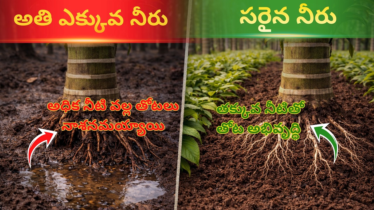 3 రోజులు నీళ్లు పెడితే తోట నాశనం అవుతుందా?|నీళ్ల వల్ల తోట నాశనమైన నిజ కథ!|Arecanut water requirement
