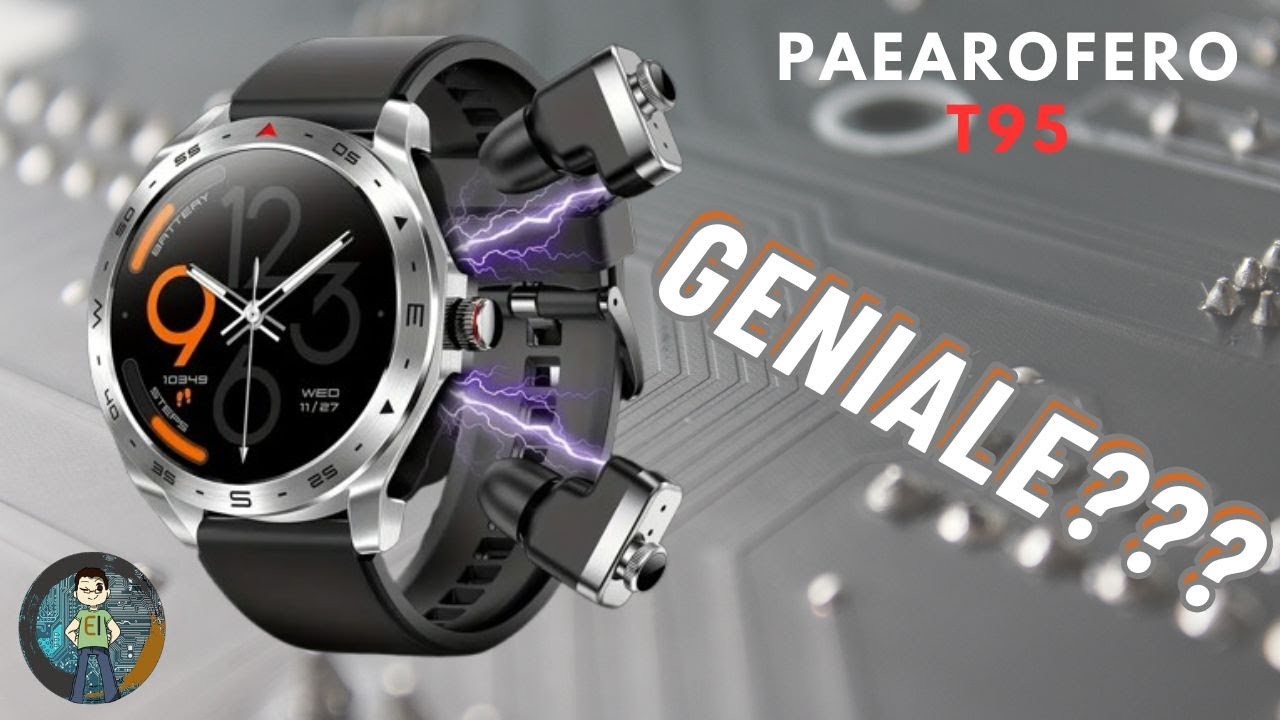 Mai visto uno smartwatch così 😱😱😱   PAEAROFERO T95 by TEMU
