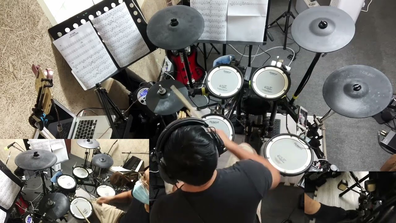 天韻合唱團_普世歡騰組曲_Drum Cover By Jens Huang