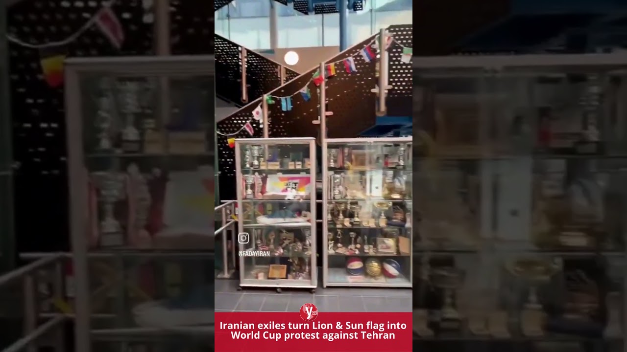 Iranian exiles turn Lion and Sun flag into World Cup protest against Tehran - ynet Global