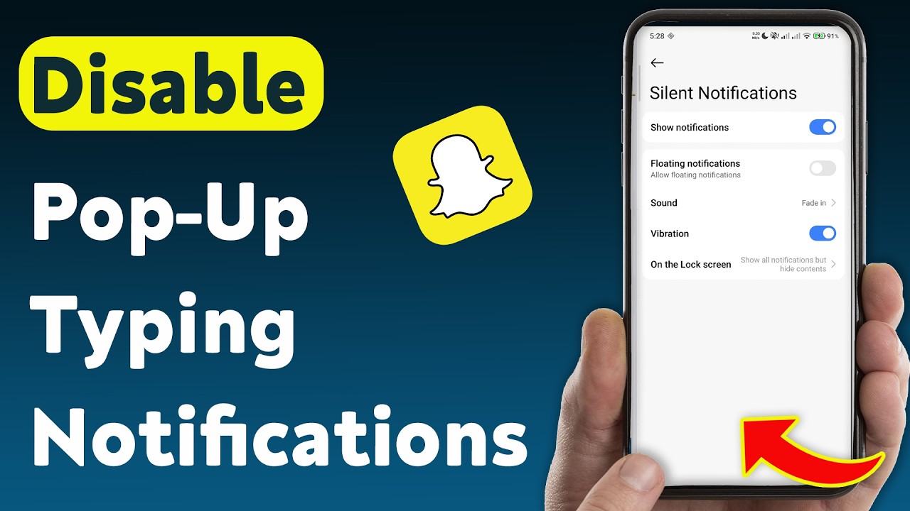 How To Disable Pop-Up Typing Notifications On Snapchat (Updated)