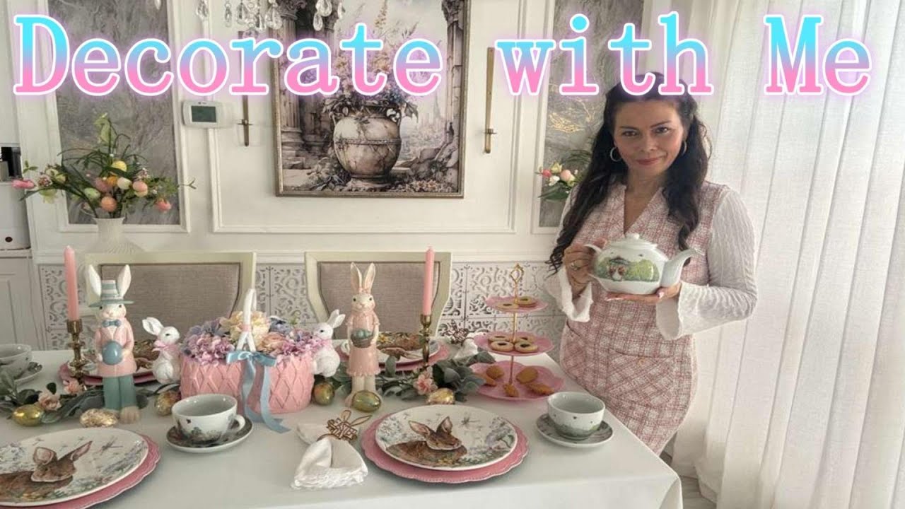 Decorate With Me🐇Elegant Easter Table Setting Ideas 🐇