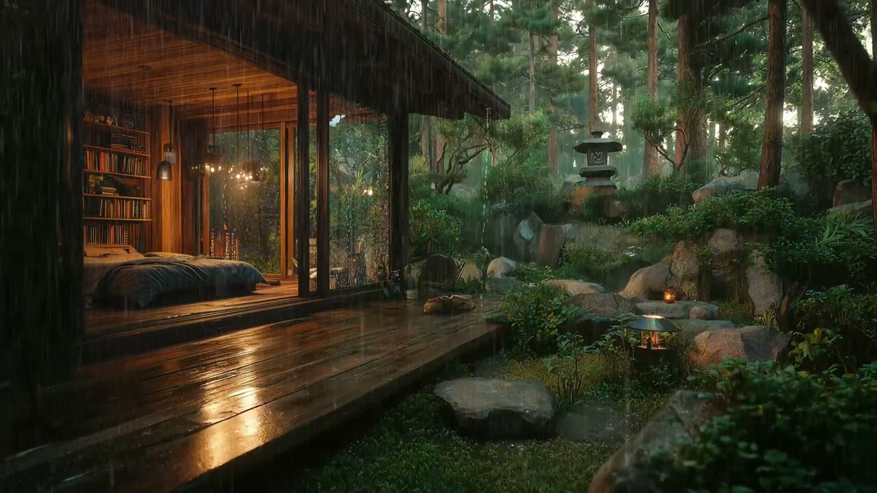 🌧️ 3 小时纯雨声白噪音 | 深度助眠・冥想放松・专注学习 🌙 无音乐无杂音・ASMR 疗愈雨夜氛围