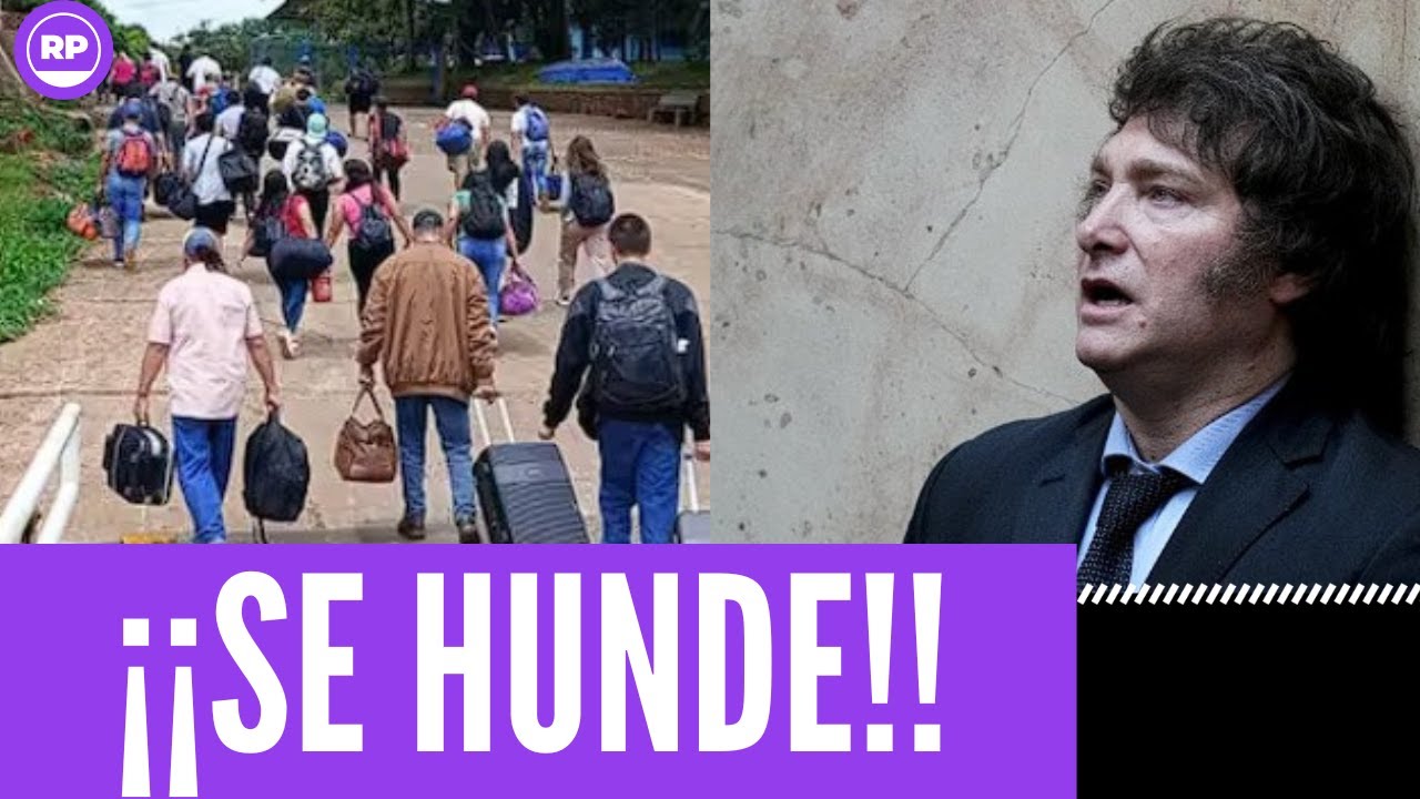 ¡¡EN LA LONA!! LA ARGENTINA LIBERTARIA DE MILEI SE HUNDE Y NO PARA DE CRECER EL ÉXODO A BRASIL