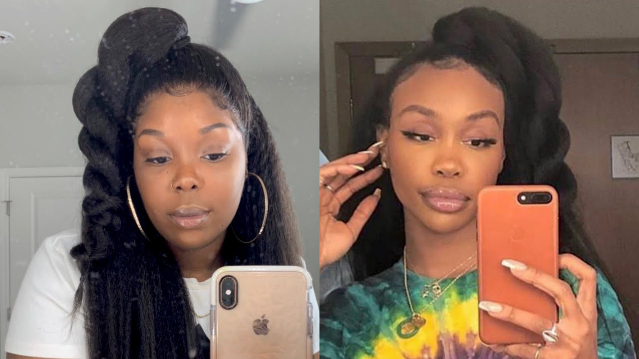 GLUELESS MELTDOWN with this BOMB AF FULL LACE KINKY STRAIGHT WIG | SZA INSPIRED HAIR  | LuHair.com